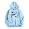 thumbnail image 1 of Bjutir Sweatshirts For Men Hoodie Women Autumn Winter Solid Color Letter Sweater German Cheers Hooded Long Sleeve Pocket Sweater, 1 of 5