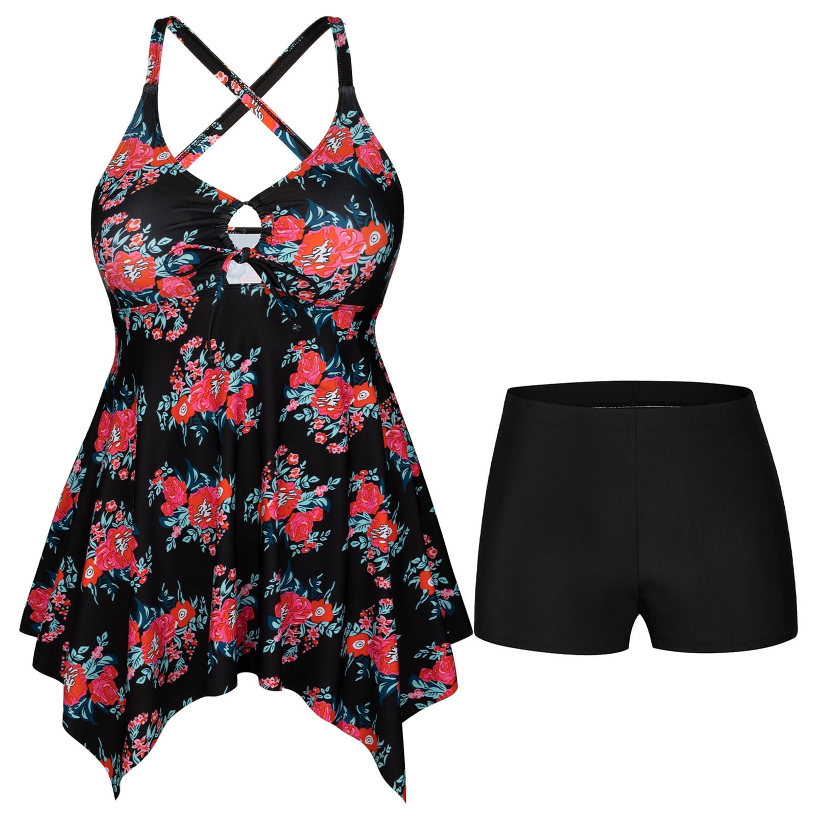 Bjutir Swimsuits For Women Large Size Printed Separate Swimsuit Cover