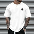 thumbnail image 1 of Bjutir T Shirts For Men Summer Beach Little Tree Print T Shirt Blouse Short Sleeve O Neck Tops T Shirt Xxl, 1 of 4