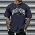 thumbnail image 1 of Bjutir T Shirts For Men Summer Casual Letter Print T Shirt Blouse Short Sleeve O Neck Tops T Shirt Xl, 1 of 4