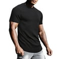 thumbnail image 1 of Bjutir T Shirts For Men Summer Leisure Fashion Solid Color Contrast Design Short Sleeve Tops L, 1 of 8