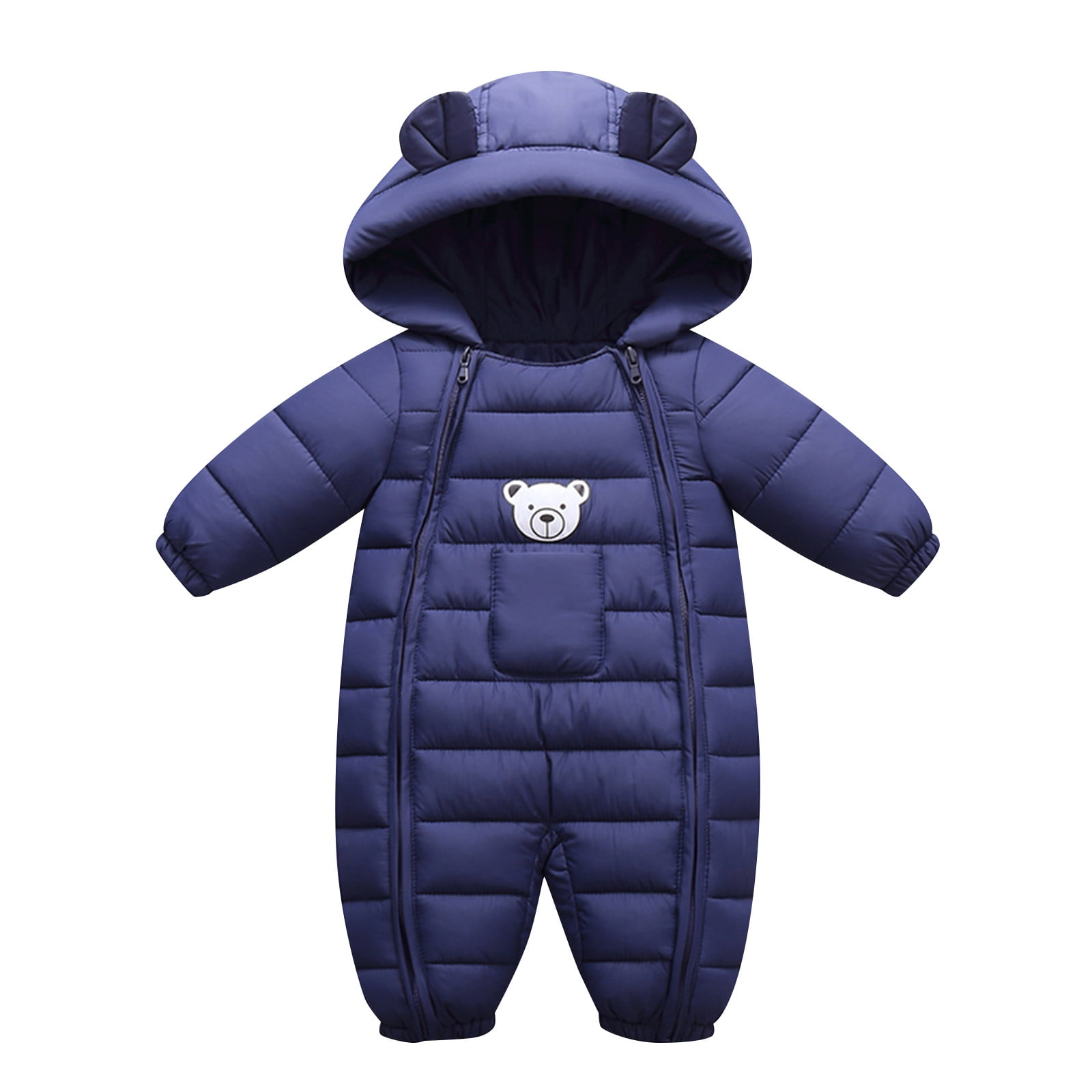 Bjutir Thick Snowsuit For Toddler Boys Girls Romper Coat Jumpsuit