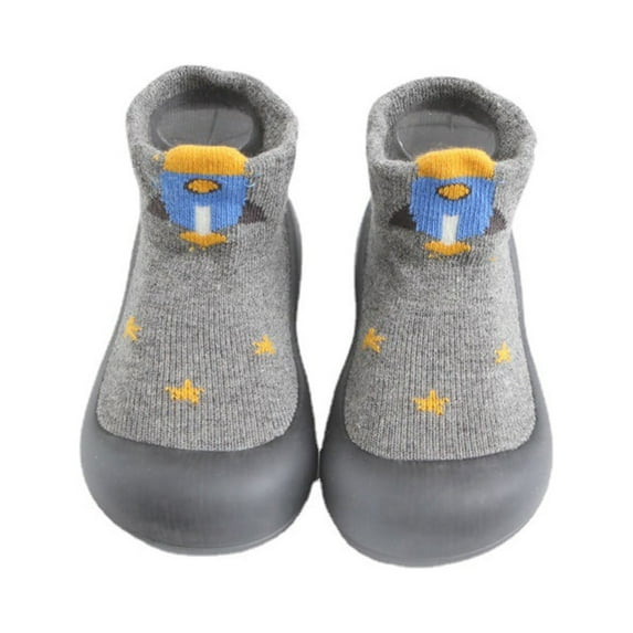 Bjutir Toddler Baby Non Socks Shoes With Pinch Ankles Soft Comfortable Kids Walking Shoes 19(0-6 Months)