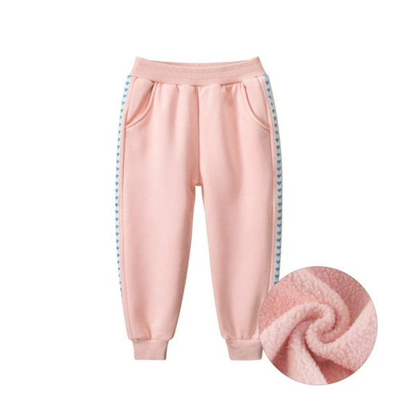 Bjutir Toddler Boys Girls Casual Pants Love Heart Print Kids Sweatpants Autumn Winter Children Sports Pants Valentine'S Day Kid Clothes For 5T