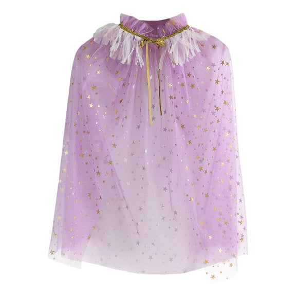 Bjutir Toddler Boys Girls Coat Warm Lace Up Cape Party Robe Kids Holiday Party Tulle Princess Cloak Fashion Outwear