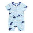 Bjutir Toddler Boys Romper Summer Baby Short Sleeved Baby Baby Print