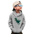 thumbnail image 1 of Bjutir Toddler Boys Sweatshirts Sweatshirts Crewneck Truck Shirt Dinosaur Long Sleeve Pullover Tops Tees Grey 5-6 Years, 1 of 6