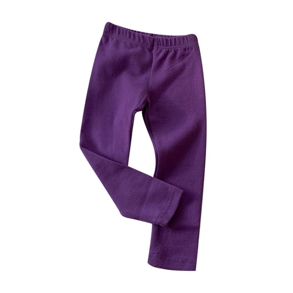 Bjutir Toddler Girls Pants Baby Leggings Ribbed Ruffle Solid Color Tight Stocking Bottom Pants Dark 6-12 Months
