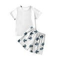 Bjutir Toddler Kids Boys Outfit Set Solid Color Short Sleeve