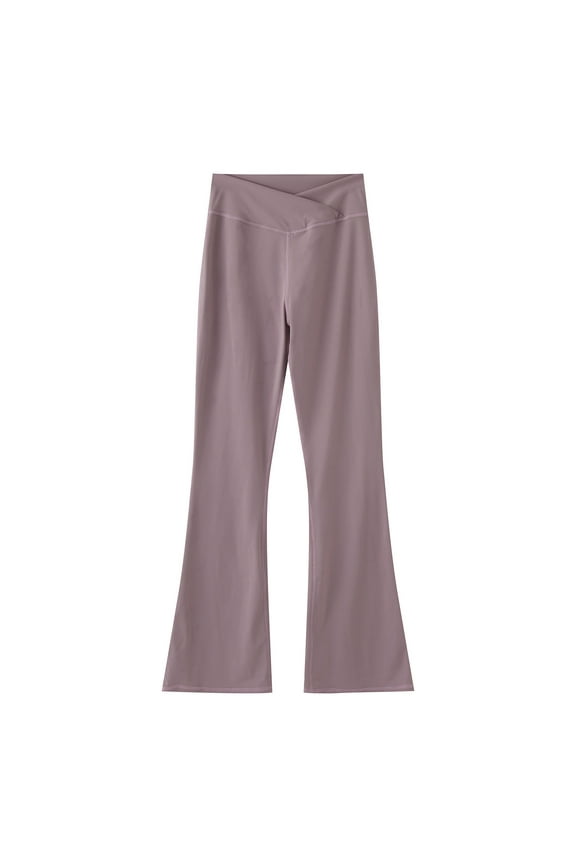 Toddler Kids Casual Pants Girls Leggings High Waisted Flare Pants Yoga Bootcut Pants Solid Color Full Length Bell Bottoms 9-10 Years