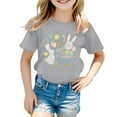 thumbnail image 1 of Bjutir Toddler Kids Soft Tops Easter Bunny Shirt Boys Girls Happy Easter T Shirt Kids Cute Bunny Rabbit Graphic Tops 2-3 Years, 1 of 3