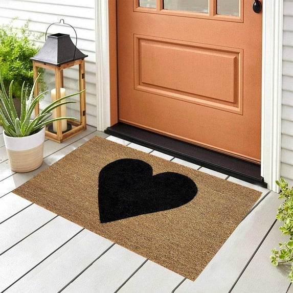 Bjutir Valentines Day Doormat Non Slip Mat Gift Mat Home Decor Mats For In Door Entrance Door Mat Xmas Welcome Mat For Indoor Outdoor Big Heart Rug And Mat Happy Party