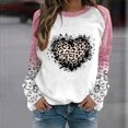 thumbnail image 1 of Bjutir Valentines Day Women Tops Casual Printed Round Neck Long Sleeve Sweatshirt Top, 1 of 4