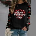 thumbnail image 1 of Bjutir Valentines Day Women Tops Women Printing Casual Pullover Sweatshirts Long Sleeve Sweatshirts, 1 of 6