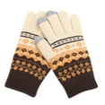 thumbnail image 1 of Bjutir Winter Men Women Knitted Gloves With Screen Gloves Thick Snowflake Print Warm Gloves, 1 of 3
