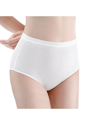 Xmarks 5 Packs Women's Physiological Underwear with Pocket Leak Proof  Widened Pure Cotton Crotch Medium Waist Sanitary Pants 