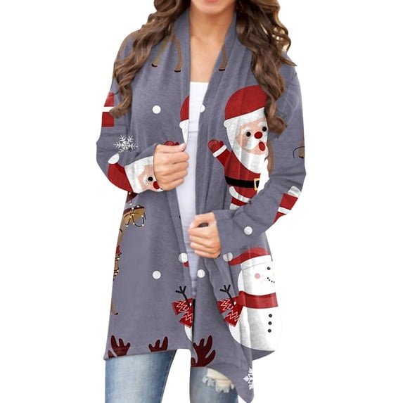 Bjutir Womens Cardigans Lightweight 2024 Autumn Winter Fashion Sweater Knitted Cardigan Thin Coat Loose Coat Sweater Cardigan Dark Gray