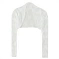 thumbnail image 1 of Bjutir Womens Cardigans Lightweight 2024 Lace Blouse Hollowed Out Mesh Cape Cardigan Sweater Cardigan White, 1 of 3