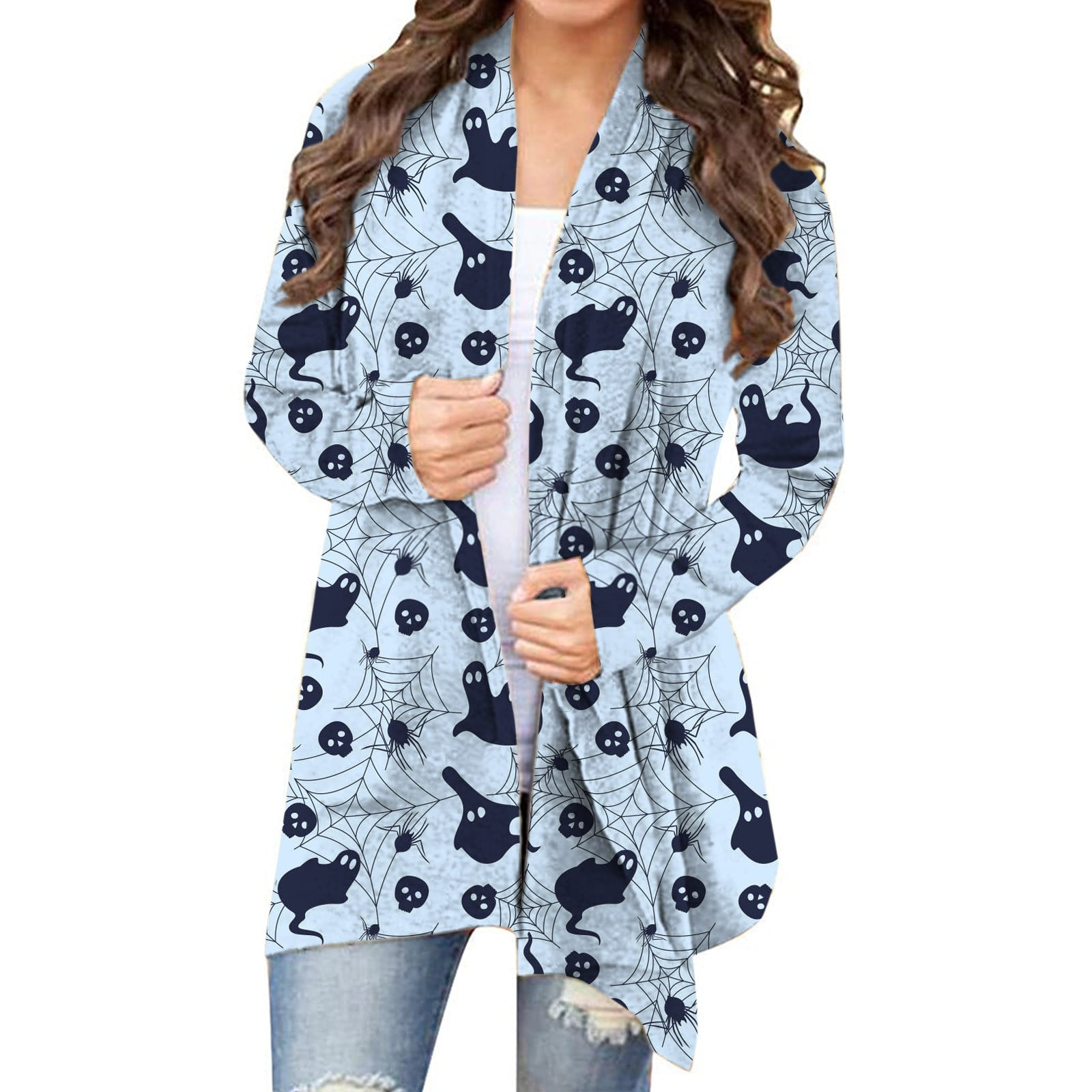 Bjutir Womens Cardigans Lightweight 2024 Ladies Casual Print Long