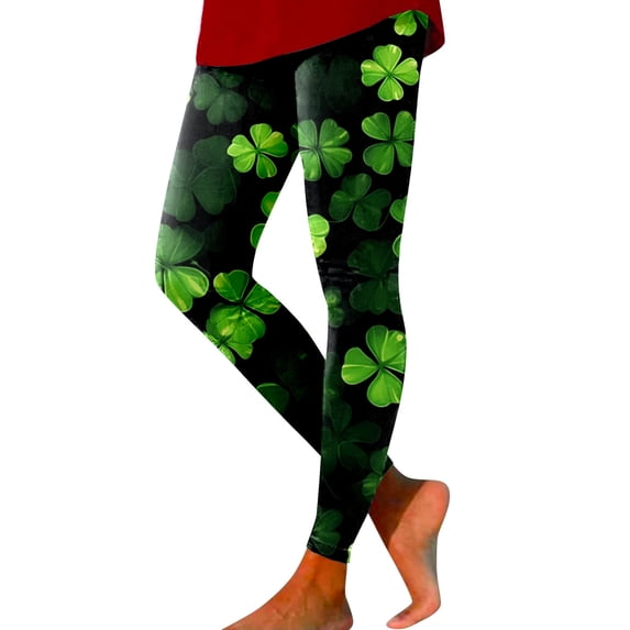 Bjutir Womens St. Patrick'S Day Leggings Tights Women Print Tights Leggings Control Yoga Sport Leggings For Women High Waisted Leggings