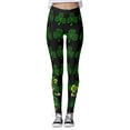 thumbnail image 1 of Bjutir Womens St. Patrick'S Day Leggings Tights Women'S Paddy Stripes Good Luck Green Pants Print Leggings Pants For Yoga Running Pilates Gym, 1 of 7