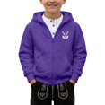 thumbnail image 1 of Bjutir Zip Up Hoodies For Boys Cartoon Print Zipper Jackets Fashion Hooded Sweatshirt Festives Events Clothes Size 2-14 Years, Purple, 1 of 4
