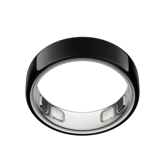 Oura Ring 5 - Black - Size 10 - World’s Smallest Smart Ring - Sleep, Activity, Women’s Health, AI Advisor, 1 Week of Battery Life, Size Before You Buy, Android & iOS Compatible