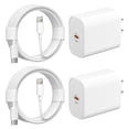 thumbnail image 1 of iPhone Charger - 2 Pack 20W PD USB C Wall Charger with 6ft Fast Charging Cable Compatible with iPhone 14/13/12/11 White, 1 of 8