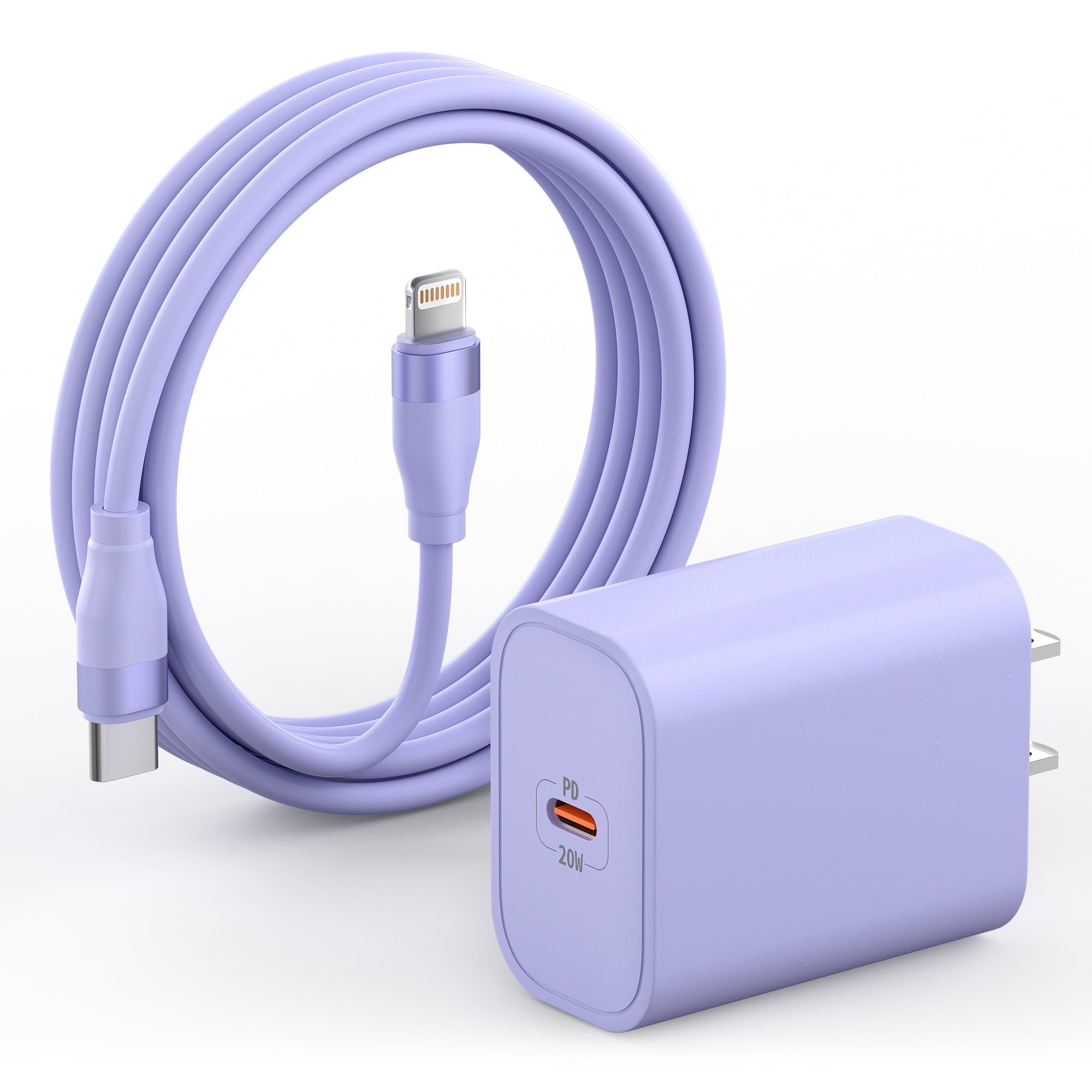 Bkayp Fast Charger Cable with 20W PD USB C Adapter and 6ft