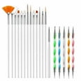 thumbnail image 1 of Bkbp Nail Art Brushes Set Nail Art Liner Brush and Nail Dotting Pen Gel Polish Painting Tools for Nail Art Design Include Extension Gel Nail Brush, 1 of 8