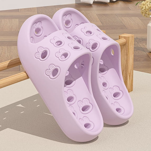 Bkhluea Shower Shoes with Drain Holes for Women Men Gym Shower Slippers Slides Quick Drying Bathroom Beach Sandals Lightweight Non-Slip
