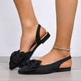thumbnail image 1 of Bkhluea Women Bow Accent Slingback Flats Slip On Comfortable Footwear For Office Work Daily Casual Outdoor Activities, 1 of 7
