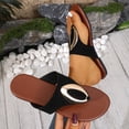 thumbnail image 1 of Bkhluea Women Flip Flop Sandals Metal Ornament Shoes Comfortable For Beach Travel Casual Daily Outdoor Walking Activities, 1 of 7