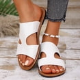 thumbnail image 1 of Bkhluea Women H Strap Slide Sandals Open Toe Slip On Shoes Summer Casual Daily Wear Beach Home, 1 of 7