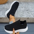 thumbnail image 1 of Bkhluea Women Knit Slip On Walking Shoes Lightweight Comfortable Footwear For Daily Travel Outdoor Activities, 1 of 7