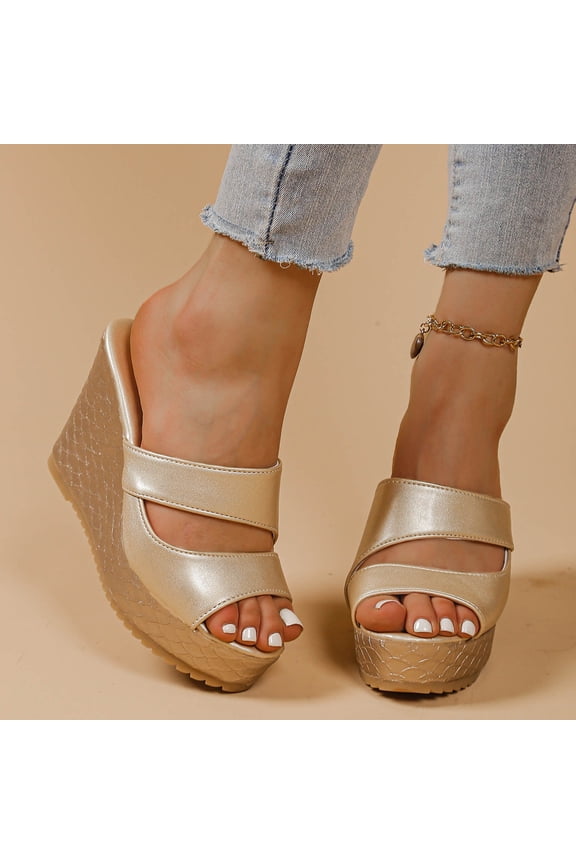 Women Open Toe Slide Sandals Dual Strap Shoes Comfortable For Casual Home Travel Daily Outdoor Walking Activities