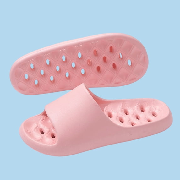 Bkhluea Women Wavy Pattern Drainage EVA Slides Slip On Comfortable ...