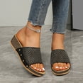 thumbnail image 1 of Bkhluea Women Wedge Mule Slides Slip On Shoes Studded Breathable For Home Travel Casual Daily Outdoor Activities, 1 of 7
