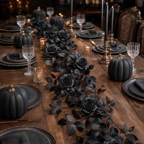Bklubk Black Halloween Rattan Soft Rubber Rattan Decoration Home Black Rattan