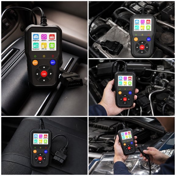 Bklubk Car Fault Reader Auto Diagnostic Scanner Read Clear DTC Codes Battery Voltage Test Vehicle Check Tool For All Gasoline Cars