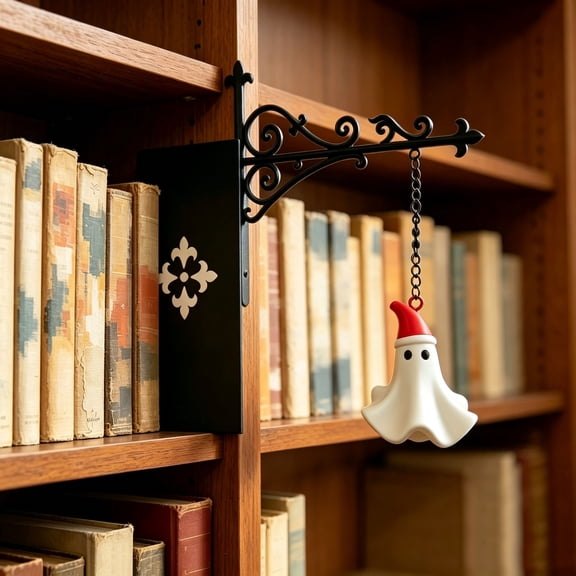 Bklubk Christmas Ghost Bookshelf Decor