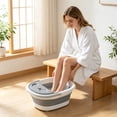 thumbnail image 1 of Bklubk Foldable Foot Bath Bucket With Handle And Lid Portable Foot Bath Spa Bucket With Massage Acupoints Portable Foot Bath Bucket Foldable Spa Bucket For Foot, 1 of 6