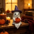 thumbnail image 1 of Bklubk Halloween Reading Ghost Figurine, 1 of 5