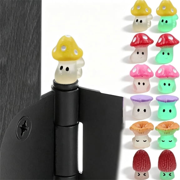 Bklubk Hinge Topper Magnetic Door Hinge Heads Decor Whimsical In The Dark Cute Cottagecore Room Accessories Small Resin Figurine Gift