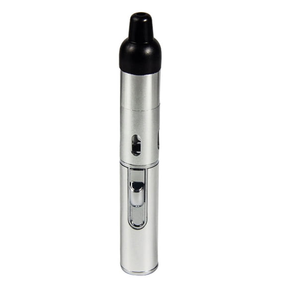 Bklubk Lighters Rechargeable Butane Torch, Slim Multi-purpose Hand Lighter for Candles, Stoves, and BBQs (Silver)
