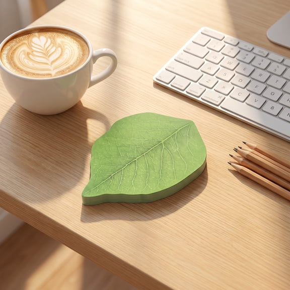 Bklubk Personalized Artificial Leaf Stickies Notes Concise Stickies Note Pad Message Stickies Notes Cute Note And Wish Stickies Notes