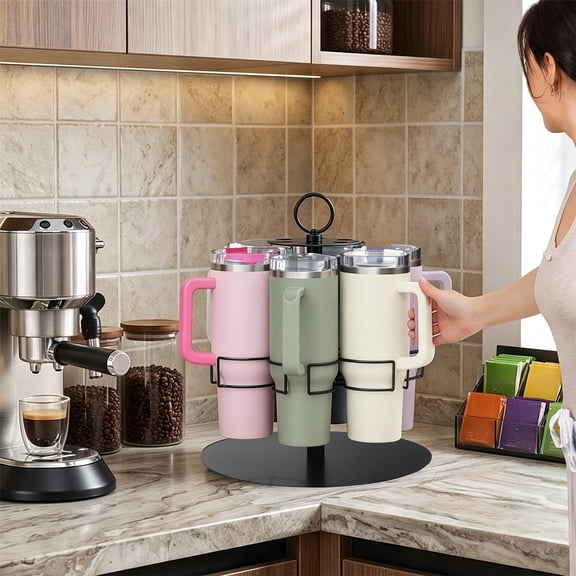 Bklubk Rotating Cup Stainless Steel Cup Glass Rotating