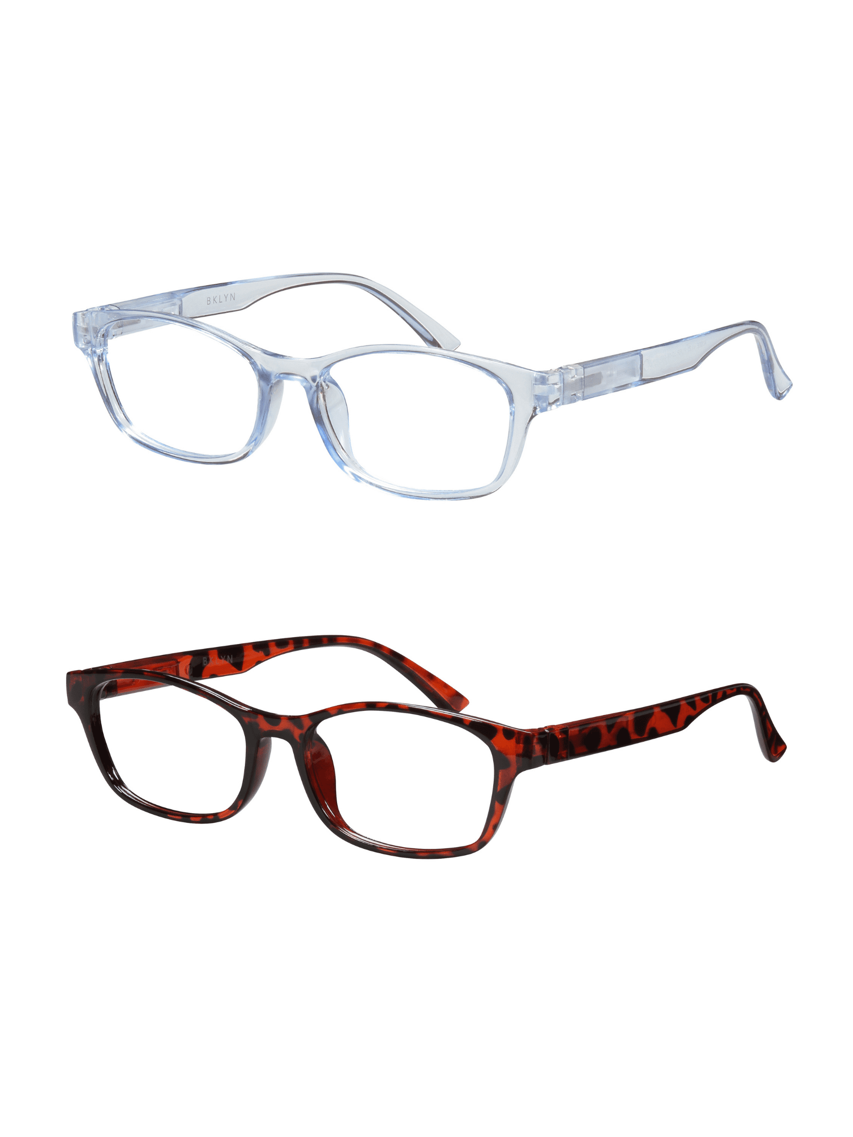 Bklyn, Albee +2.50, Adult, Womens, Plastic Reading Glasses & Pouches Value Pack , 2 Ea