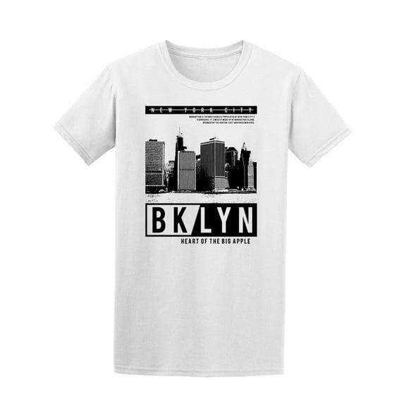 Bklyn Heart Of The Big Apple T-Shirt Men -Image by Shutterstock, Male Large