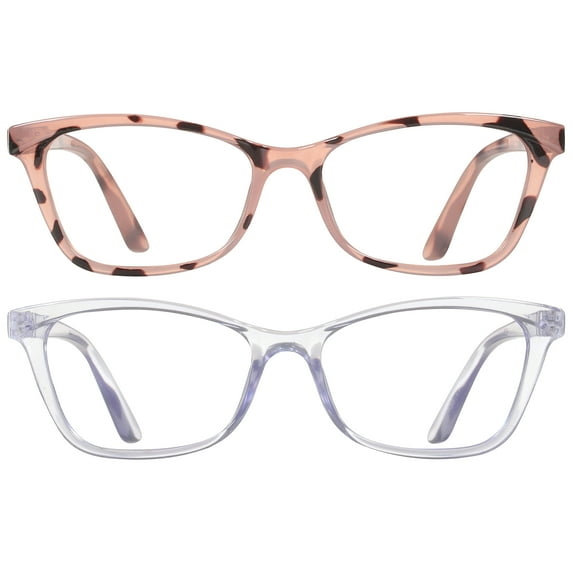 Bklyn, Marcy +3.00, Adult, Womens, Plastic Reading Glasses & Pouches Value Pack , 2 Ea